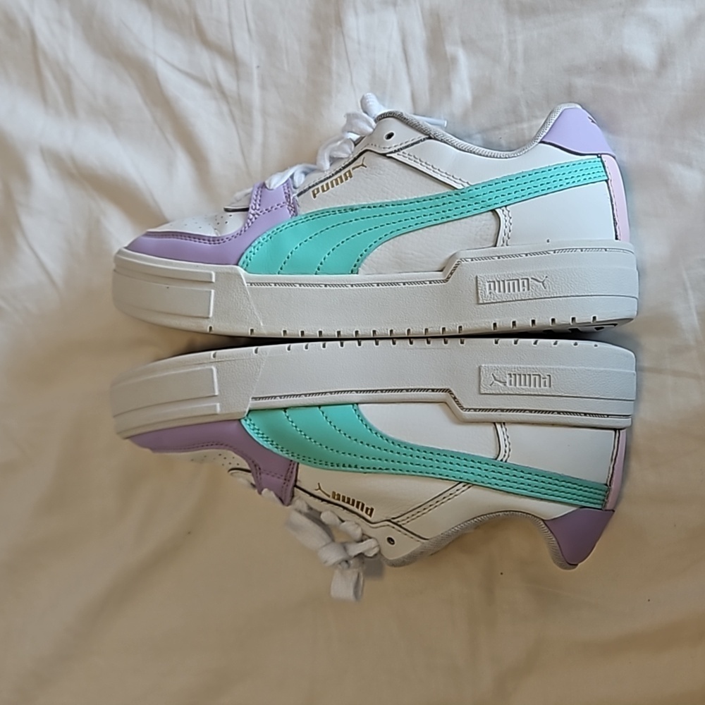 PUMA CA Pro Jr Block - White Vivid Violet Sneakers Size 5.5 - Picture 11 of 12